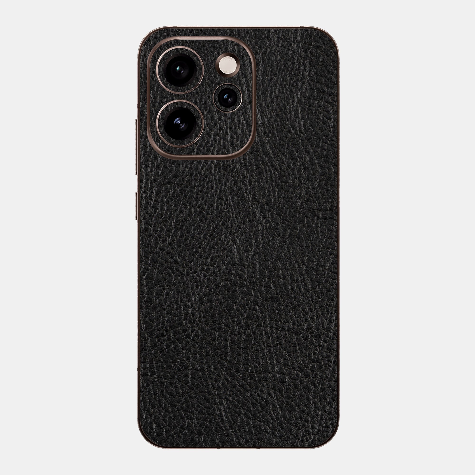 Black Leather Glass Back