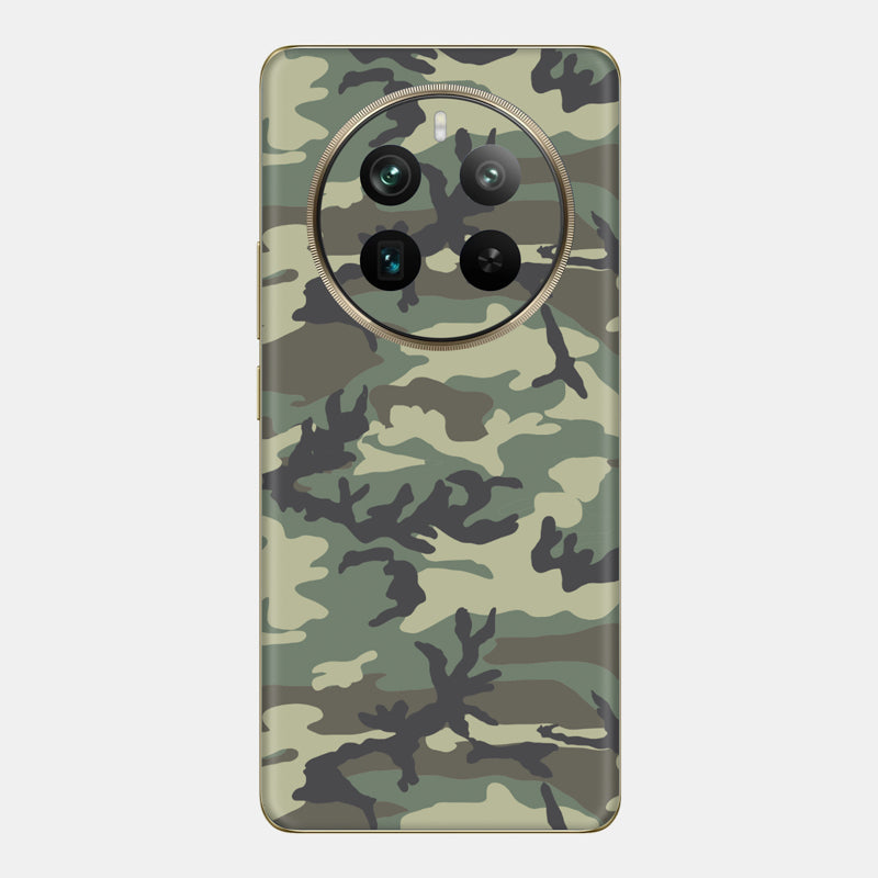 Forest Camo Glass Back