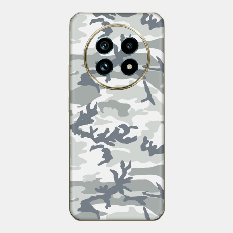 Snow Camo Glass Back