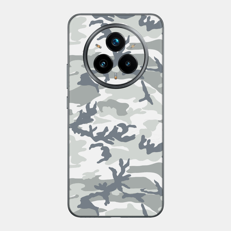 Snow Camo Glass Back