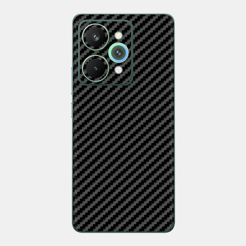 Carbon Fibre Black Glass Back