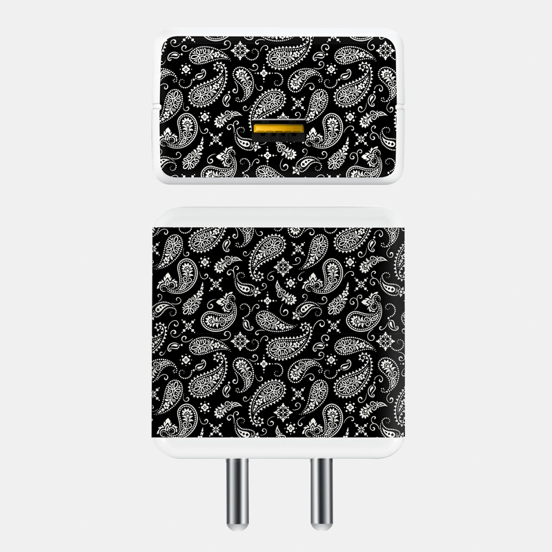 Black Paisley Full Body