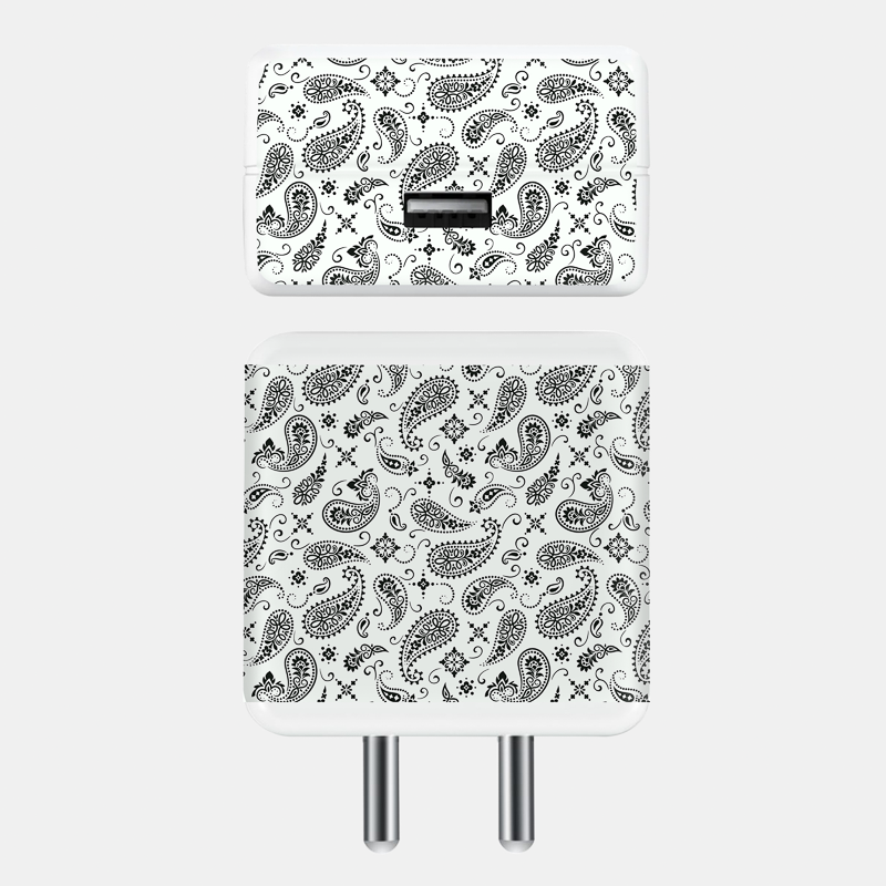 White Paisley Full Body