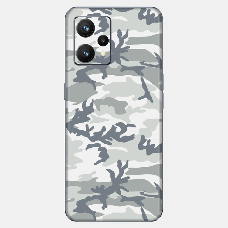 Snow Camo Glass Back