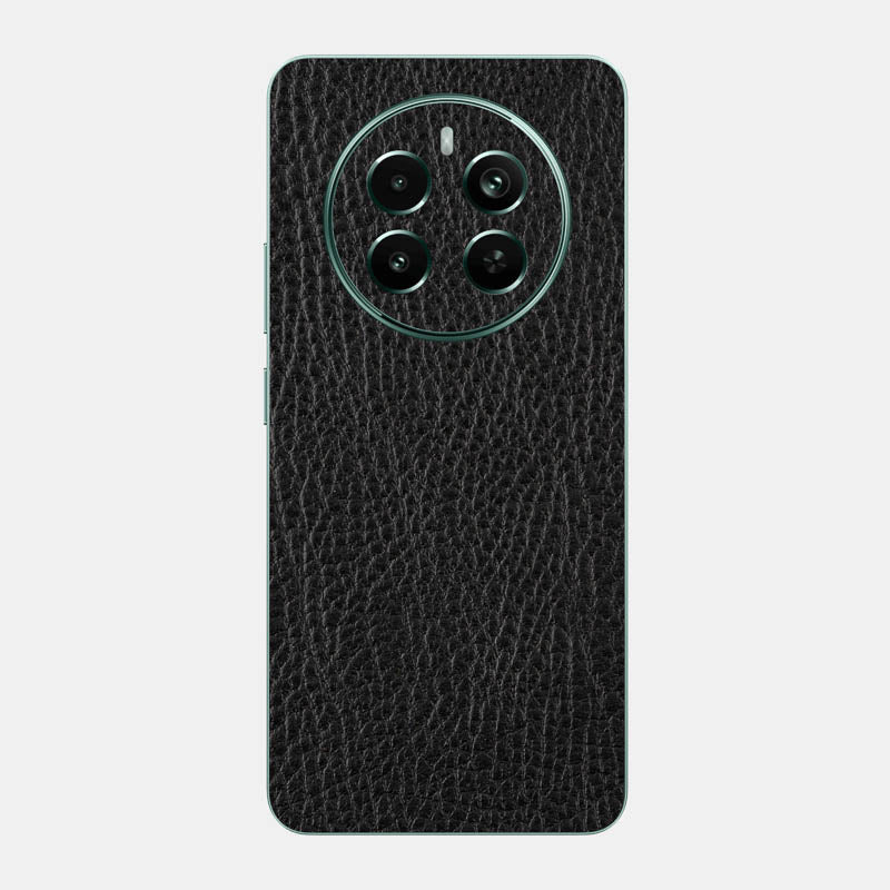 Black Leather Glass Back