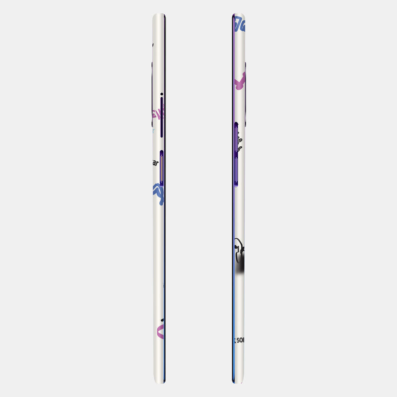 Beige Scribble Full Back