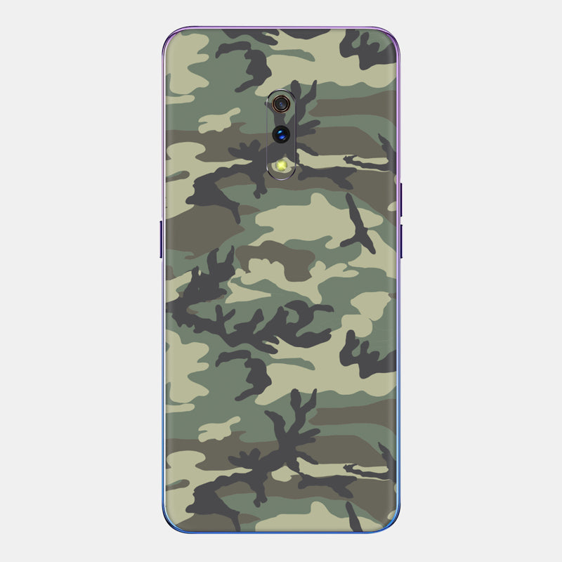 Forest Camo Glass Back