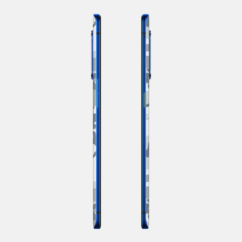 Snow Camo Glass Back