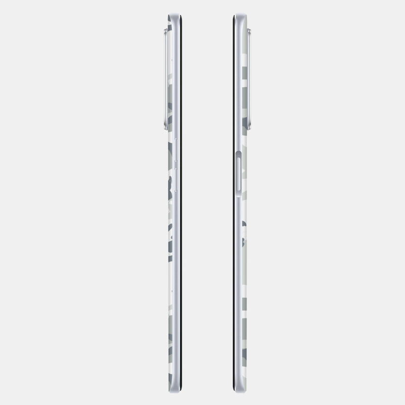 Snow Camo Glass Back