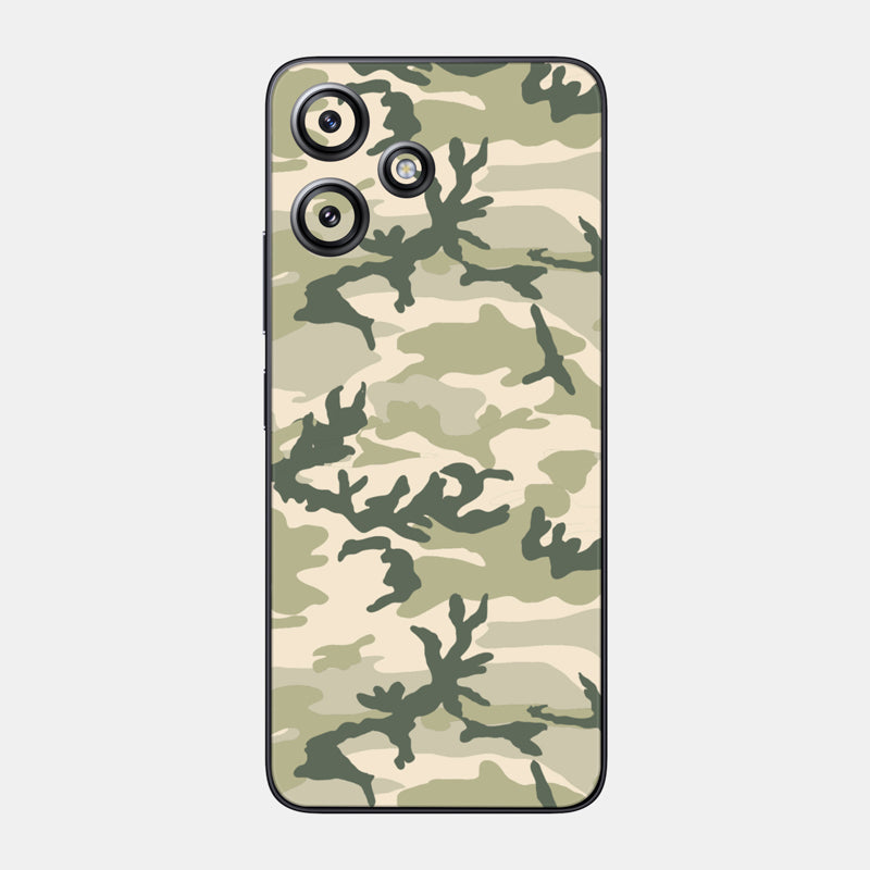 Military Camo Glass Back