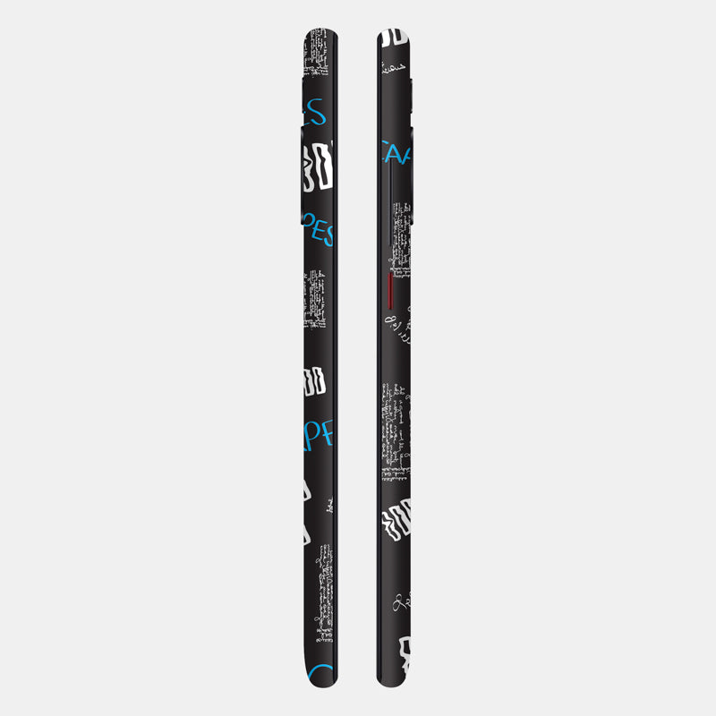 Black Scribble Full Back