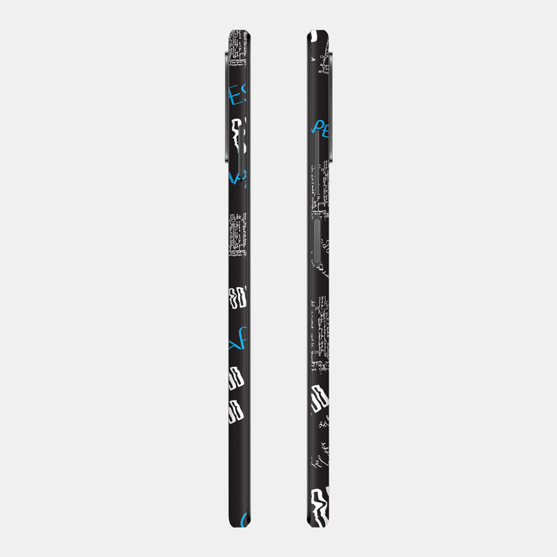 Black Scribble Full Back