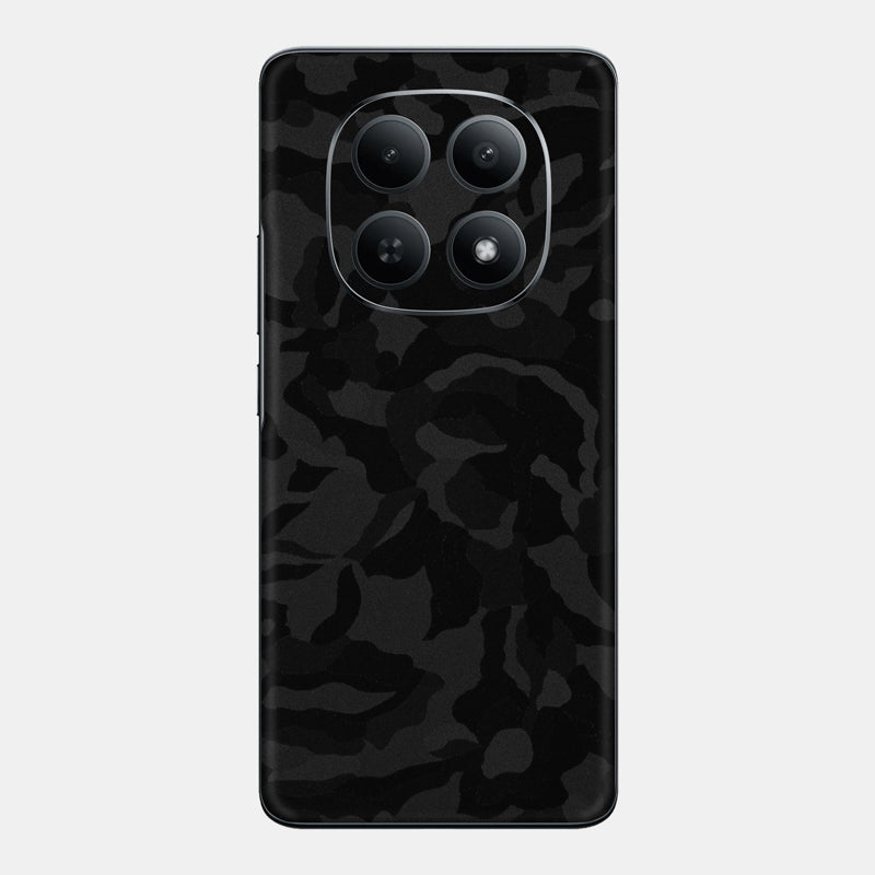 Black Camo Glass Back