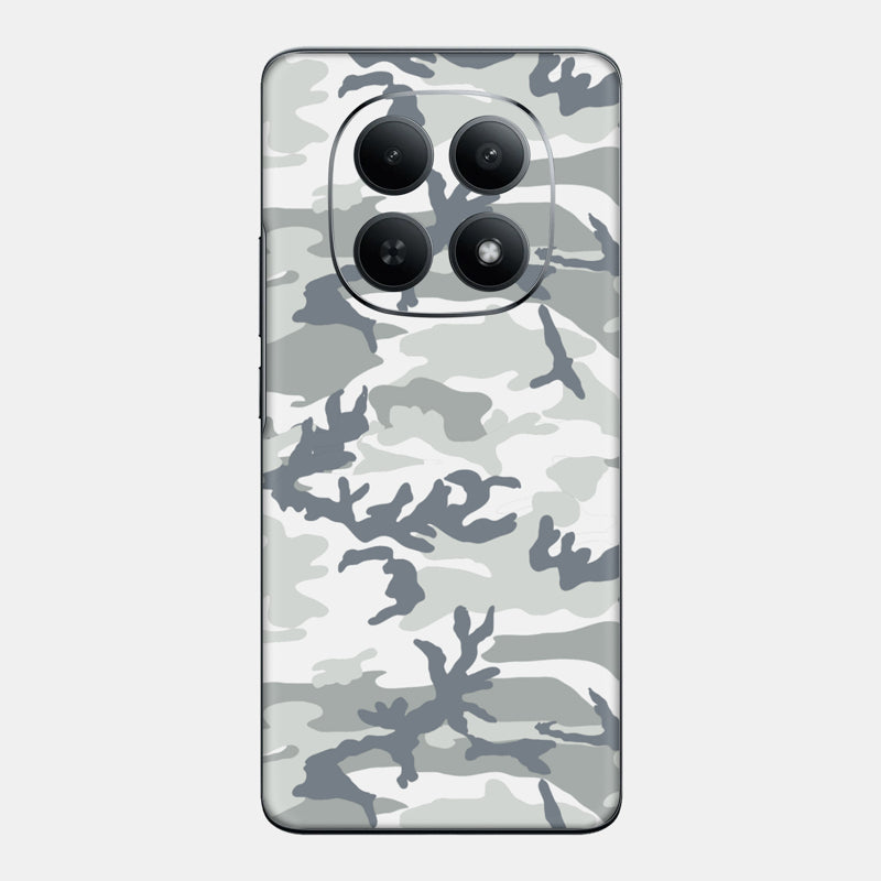 Snow Camo Glass Back