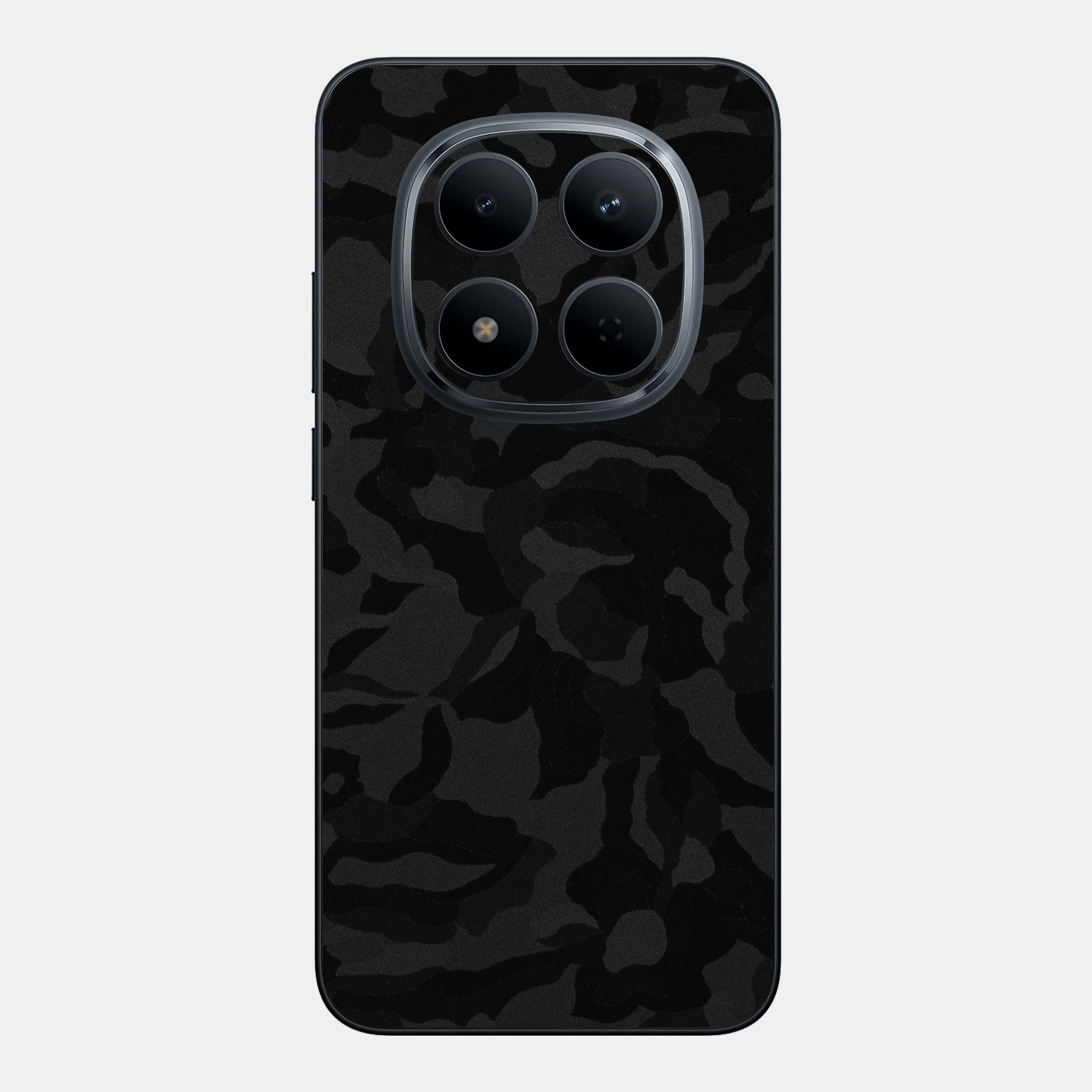 Black Camo Glass Back