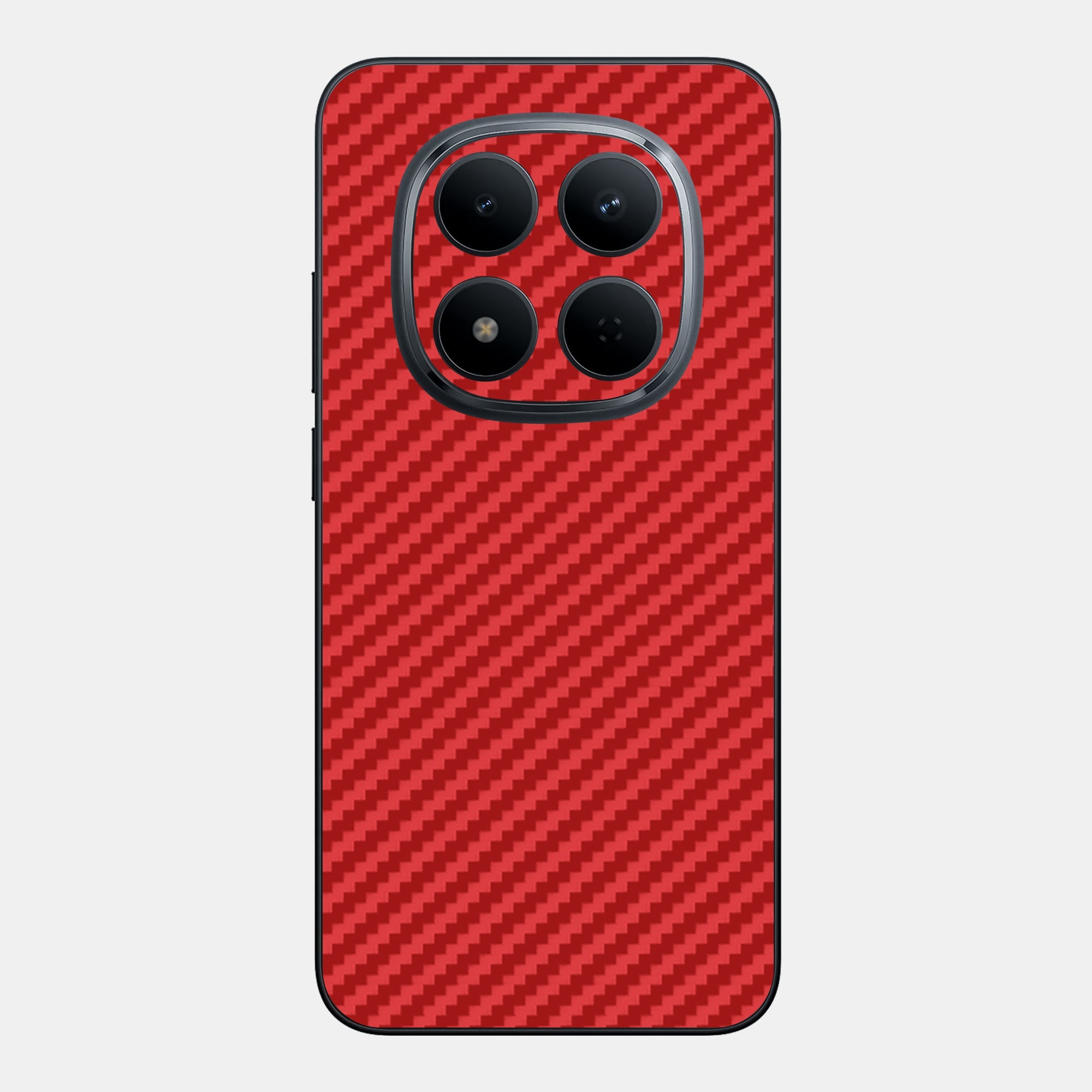 Carbon Fibre Red Glass Back