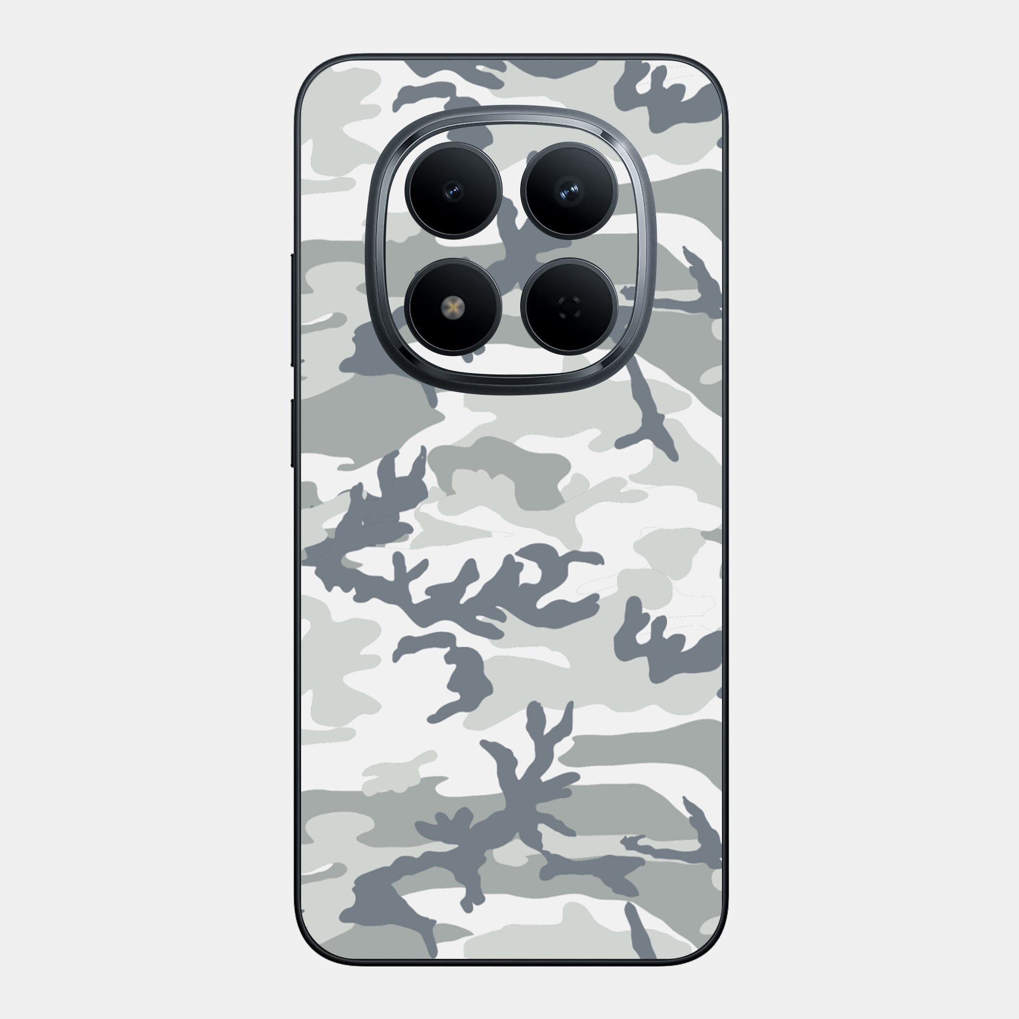 Snow Camo Glass Back