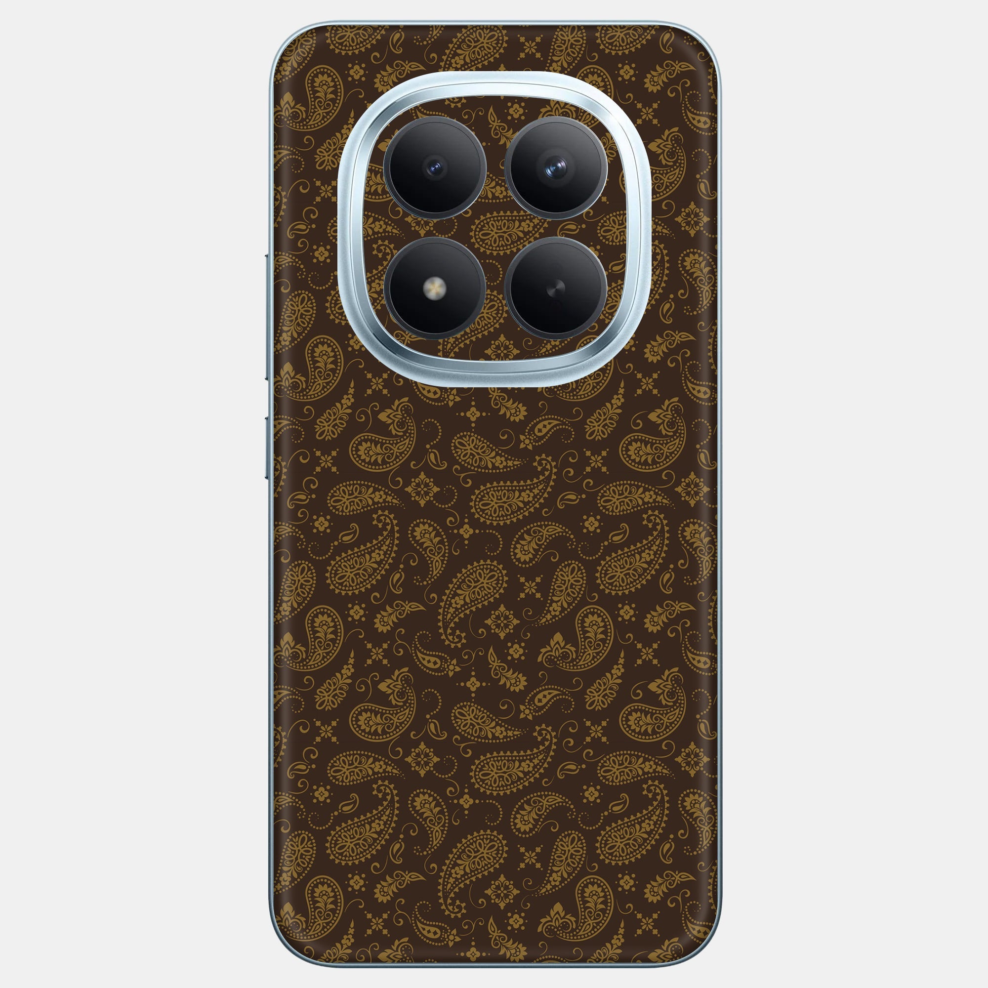 Brown Paisley Glass Back