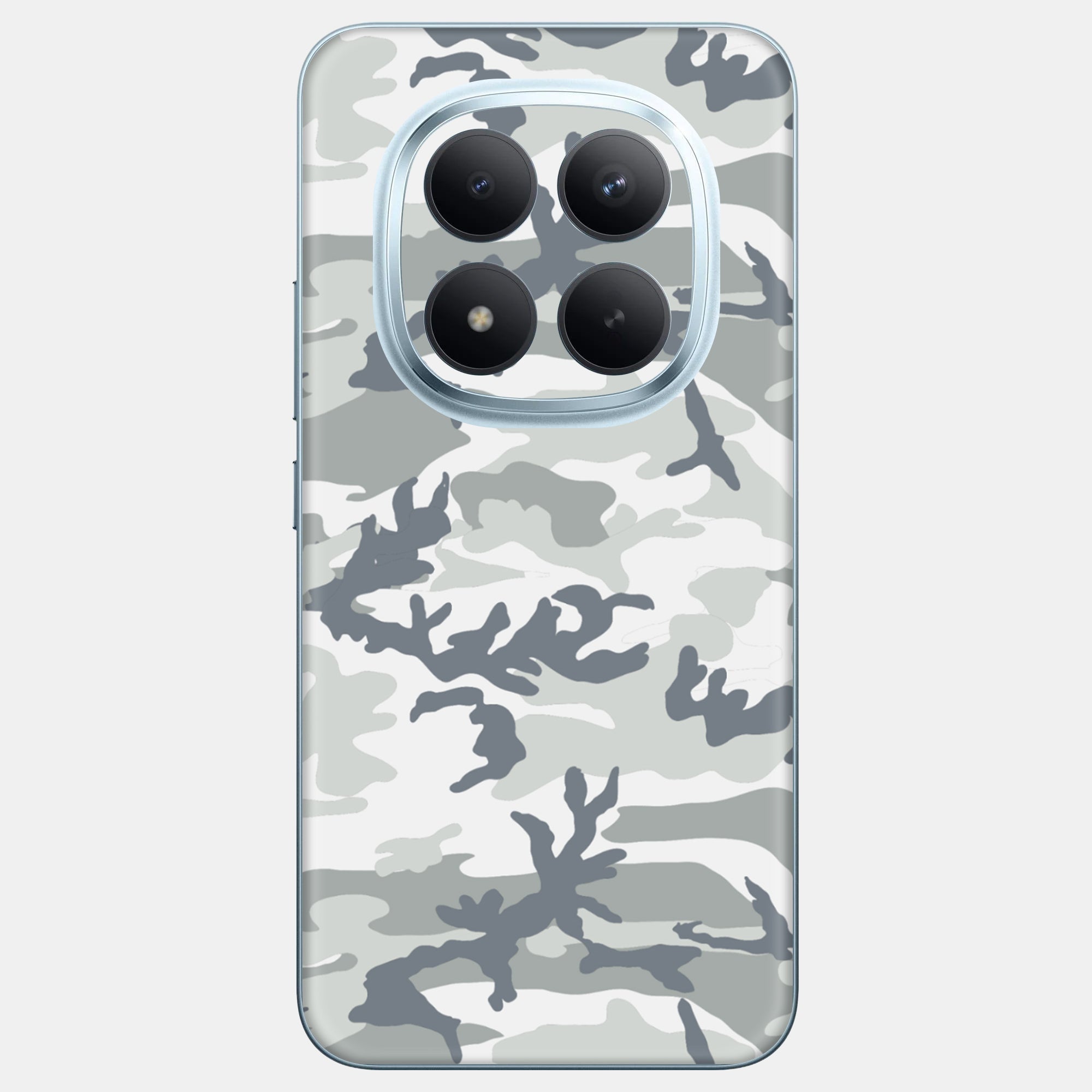 Snow Camo Glass Back