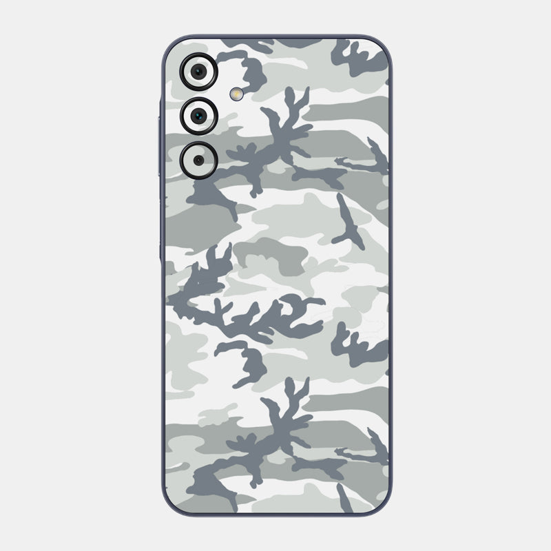 Snow Camo Glass Back
