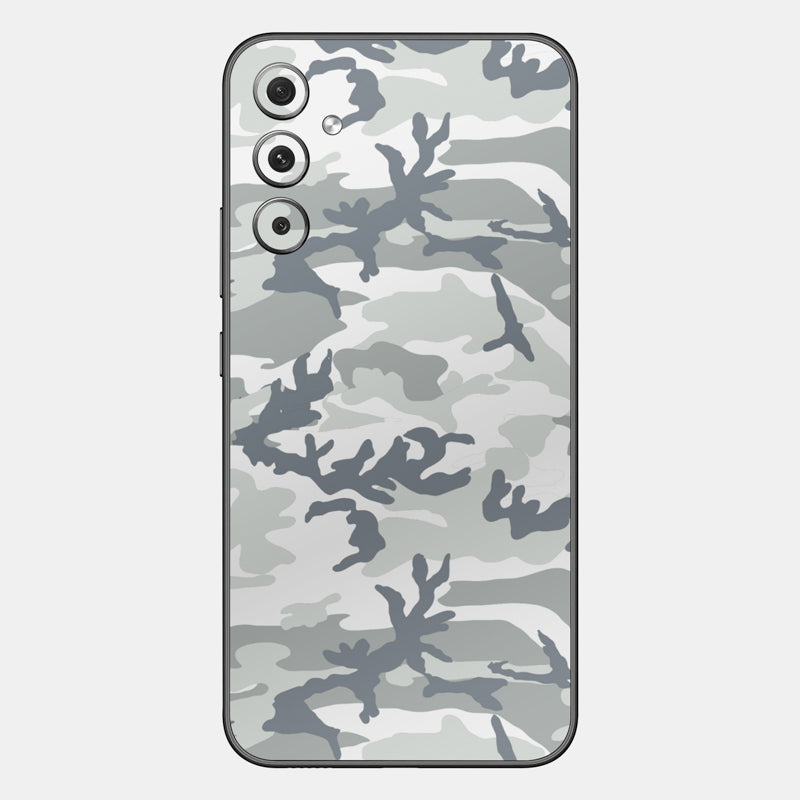 Snow Camo Glass Back