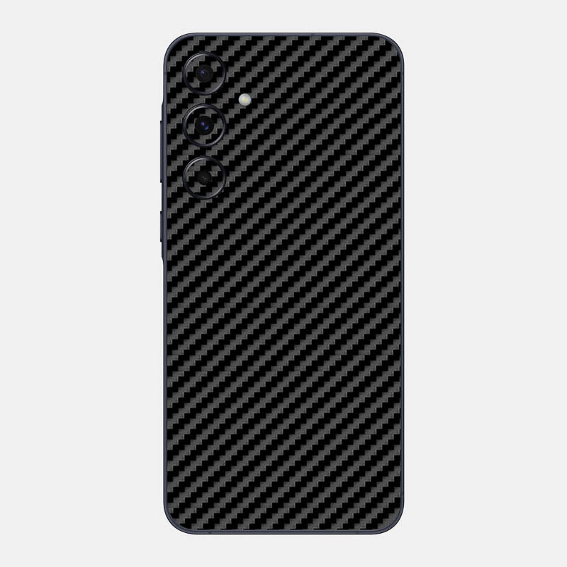 Carbon Fibre Black Glass Back