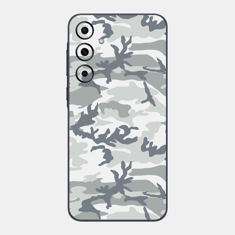 Snow Camo Glass Back