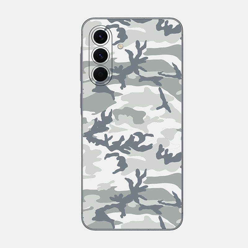Snow Camo Glass Back