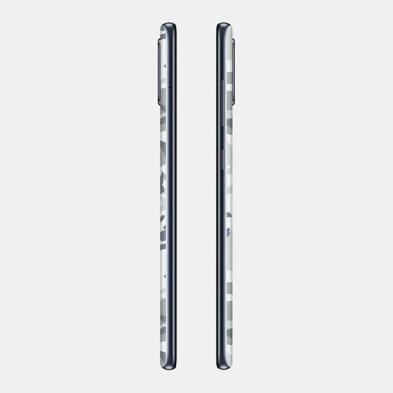 Snow Camo Glass Back