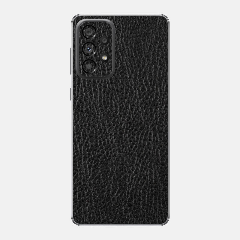 Black Leather Glass Back