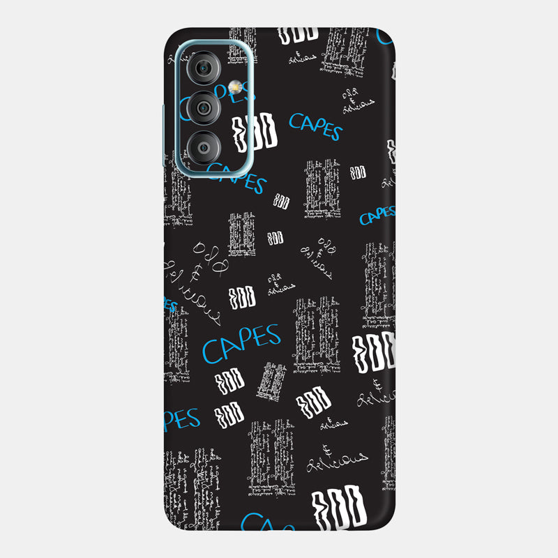 Black Scribble Full Back