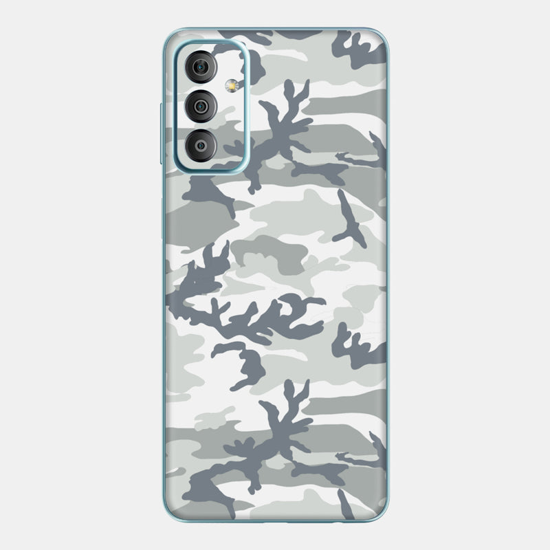 Snow Camo Glass Back