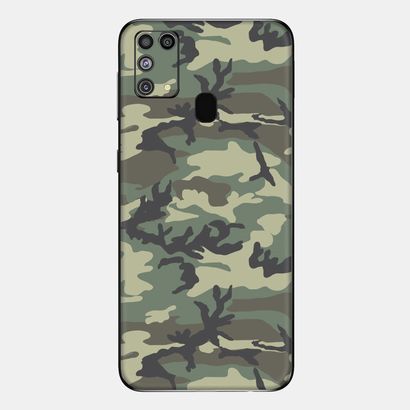 Forest Camo Glass Back