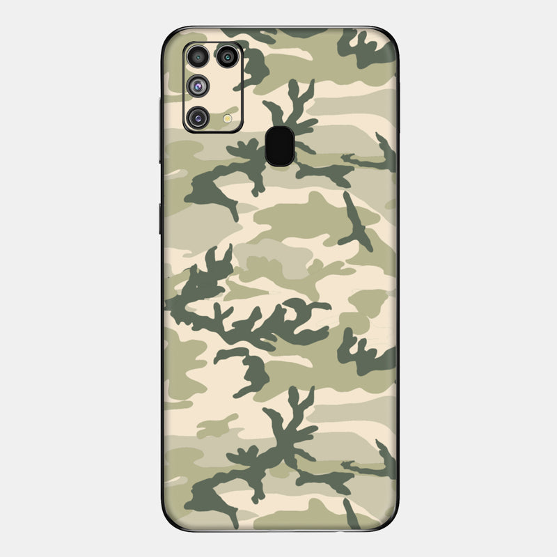 Military Camo Glass Back