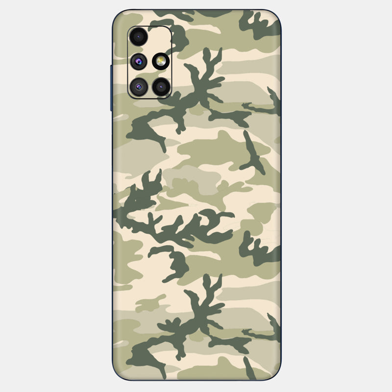 Military Camo Glass Back