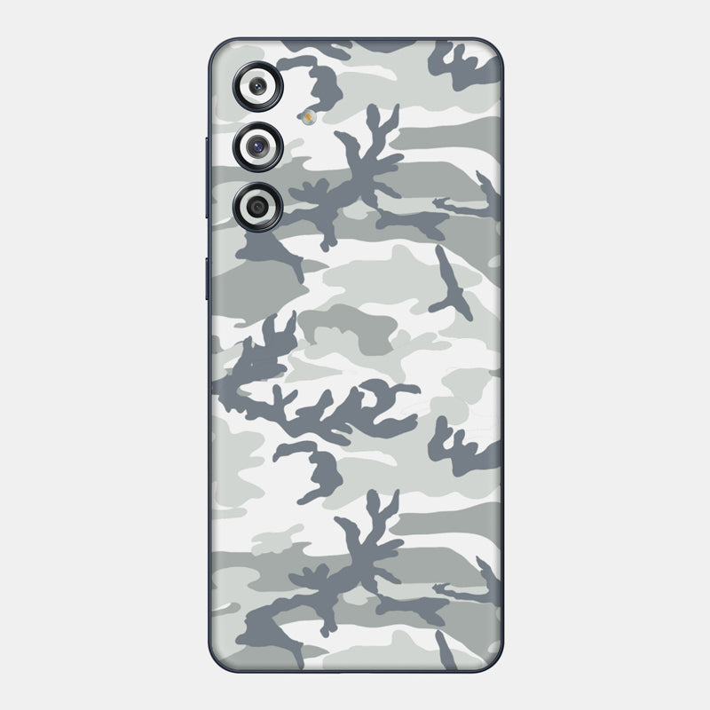 Snow Camo Glass Back