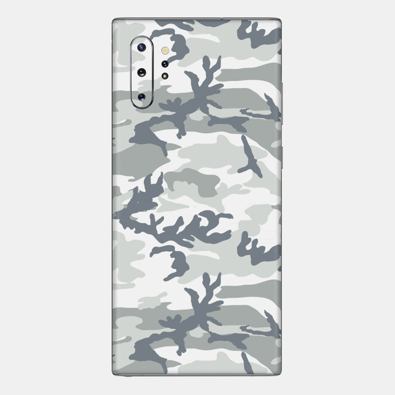 Snow Camo Glass Back