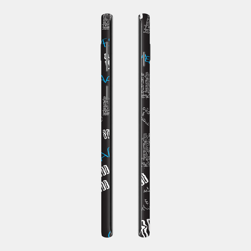 Black Scribble Full Back