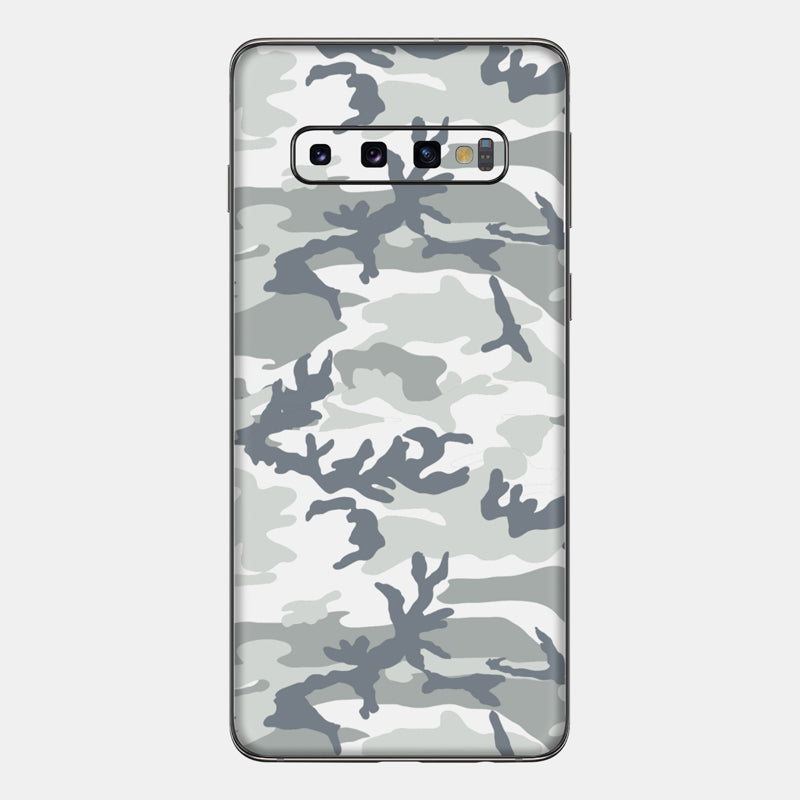 Snow Camo Glass Back