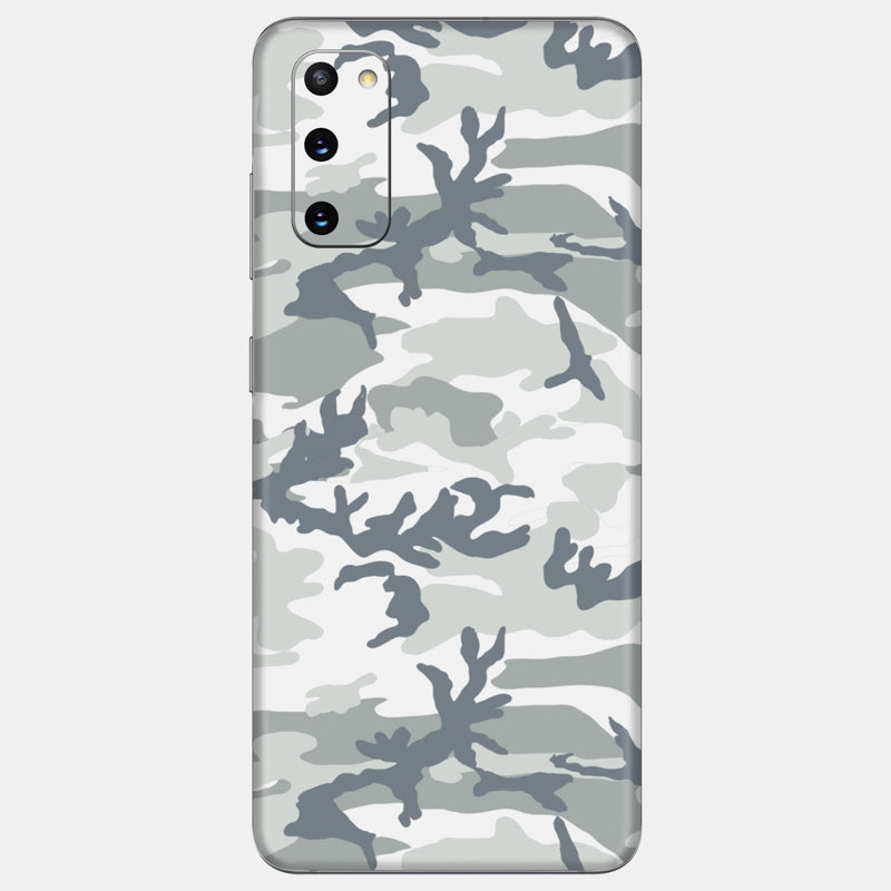 Snow Camo Glass Back