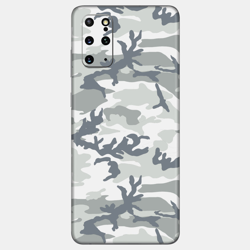 Snow Camo Glass Back