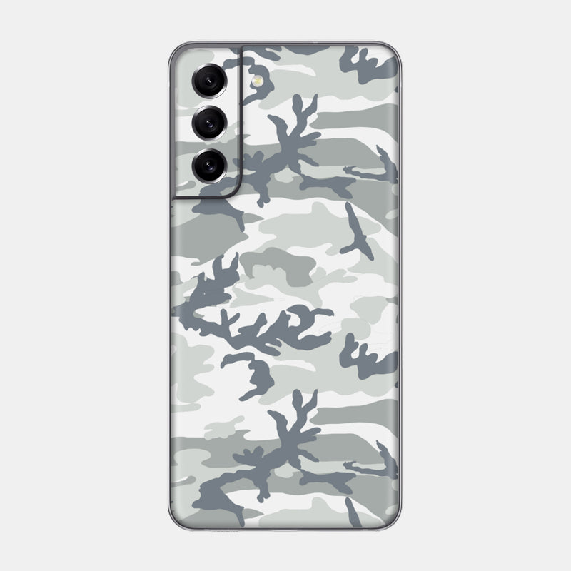 Snow Camo Glass Back