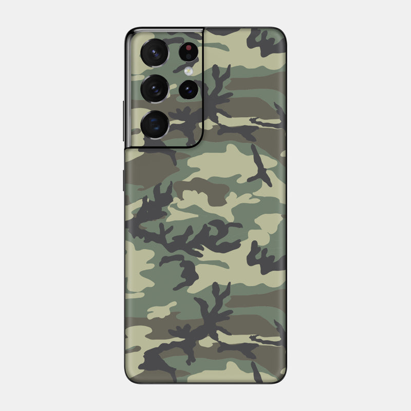 Forest Camo Glass Back