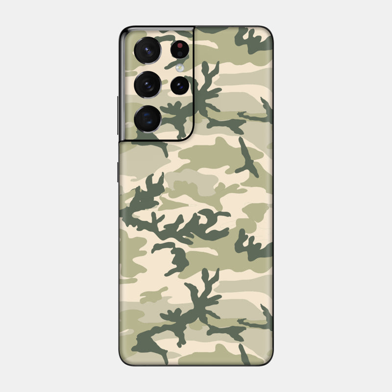 Military Camo Glass Back