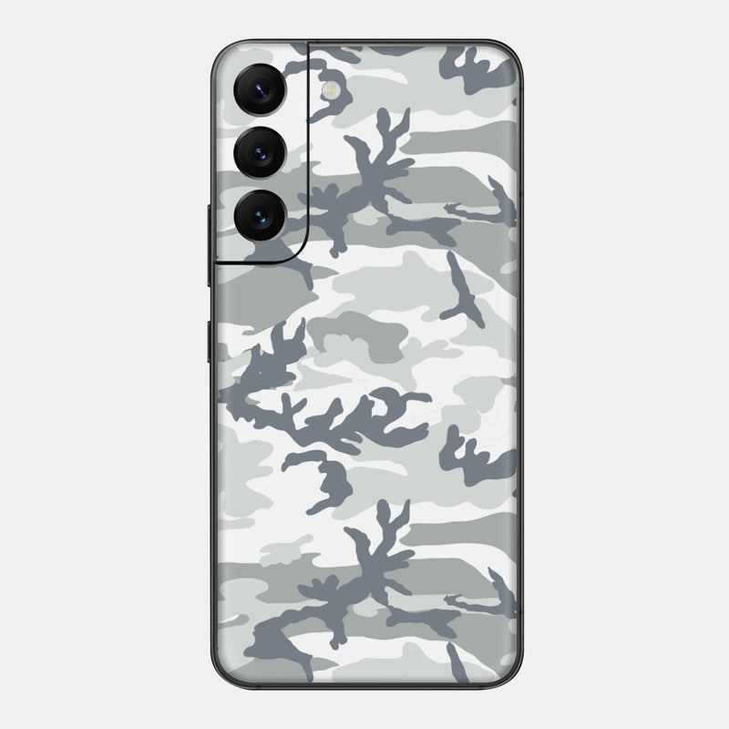 Snow Camo Glass Back