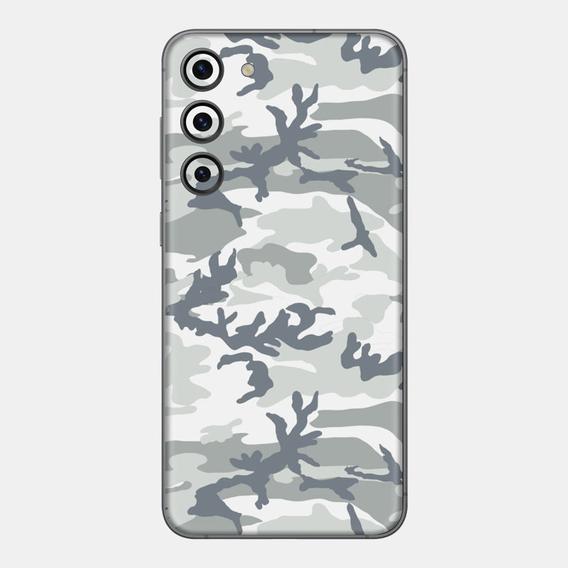 Snow Camo Glass Back