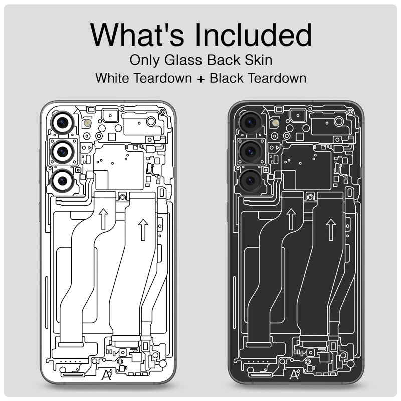 Teardown White Glass Back