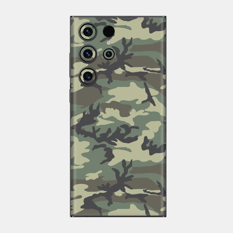 Forest Camo Glass Back