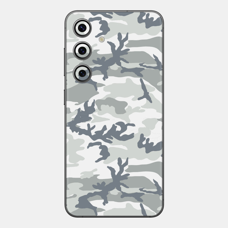 Snow Camo Glass Back