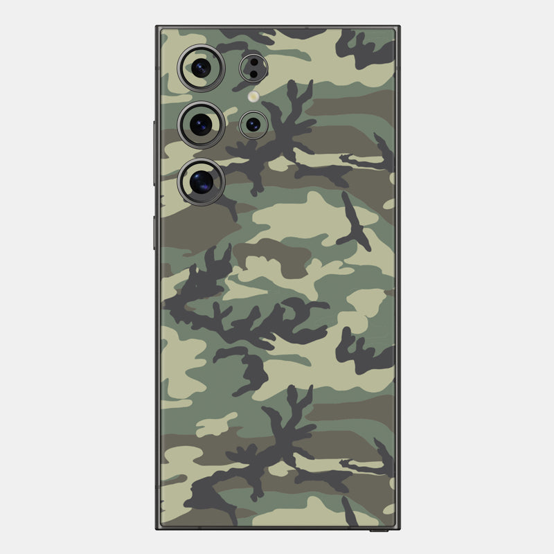 Forest Camo Glass Back
